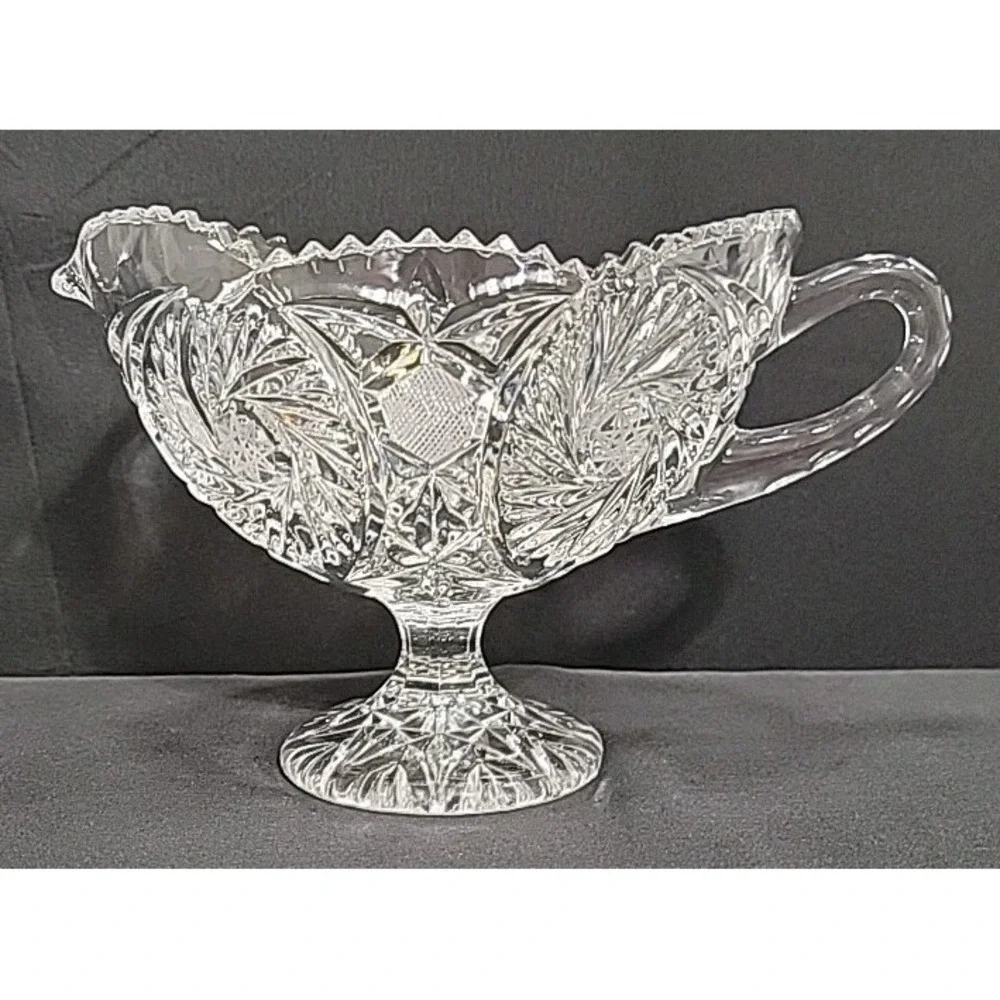 Vintage Imperial‎ Glass Gravy/Sauce Boat, 5.25
